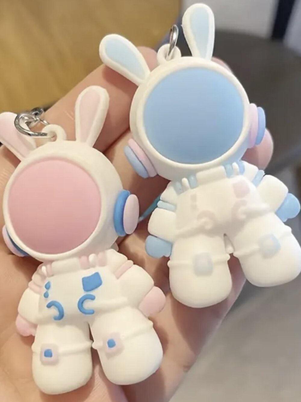 Space bunny Figit Keychain
